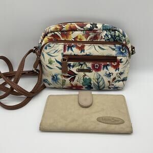 MultiSac Crossbody Purse Wallet Shoulder Cottagecore Floral Handbag Boho Hippie
